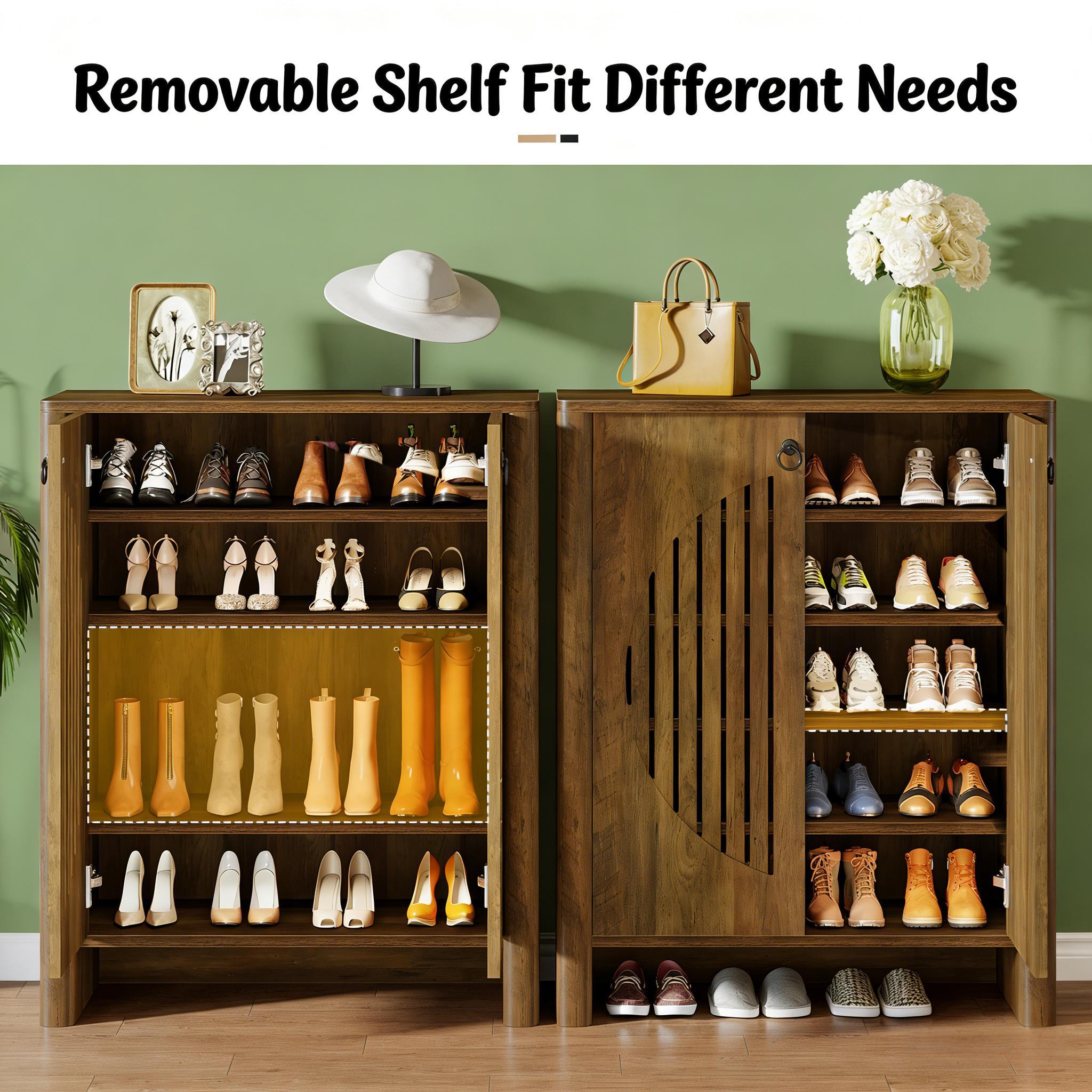 Handmade Dark Wood Cabinet