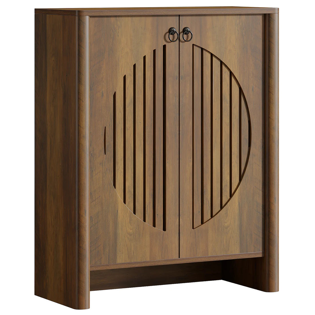 Handmade Dark Wood Cabinet