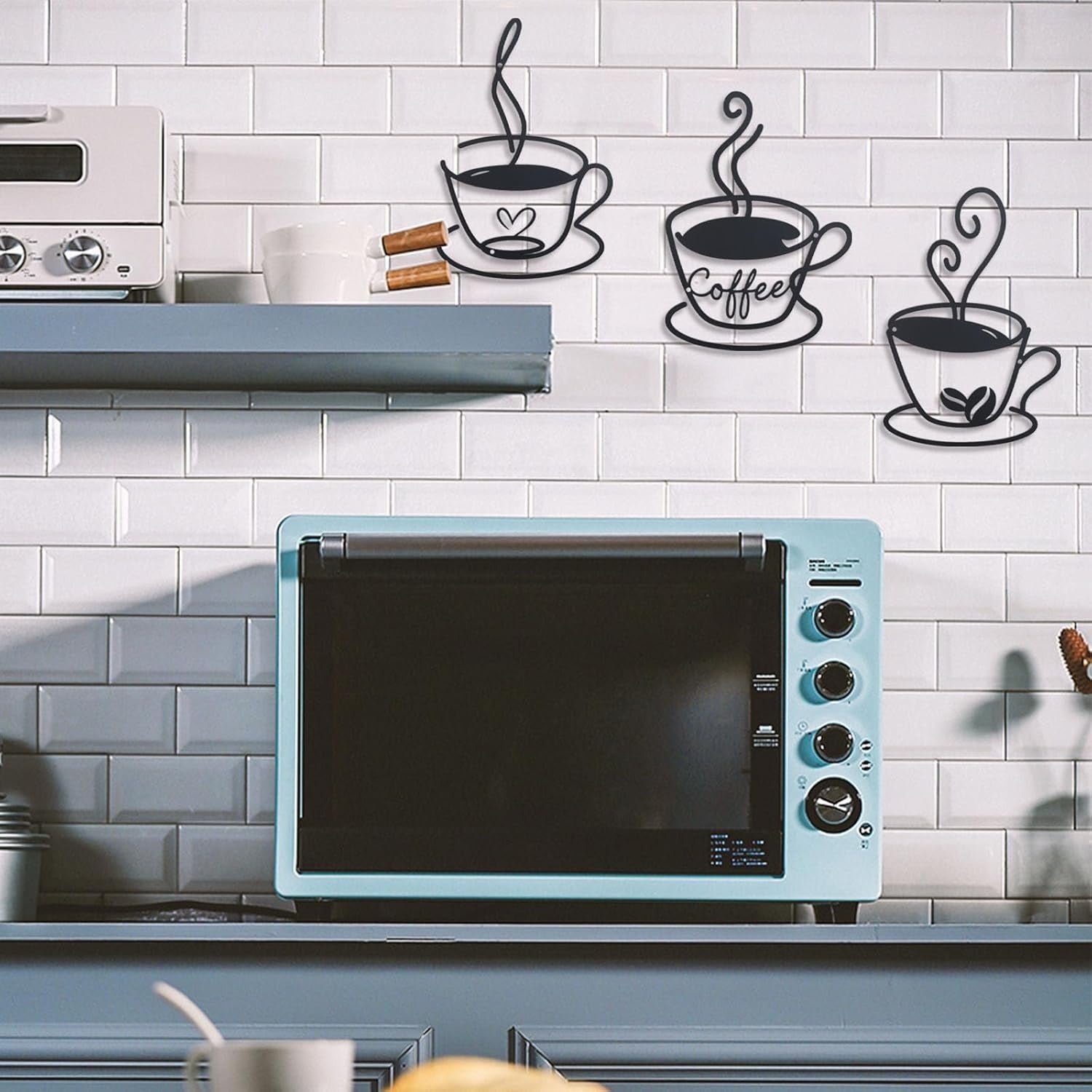 Vintage Metal Tin Coffee Sign