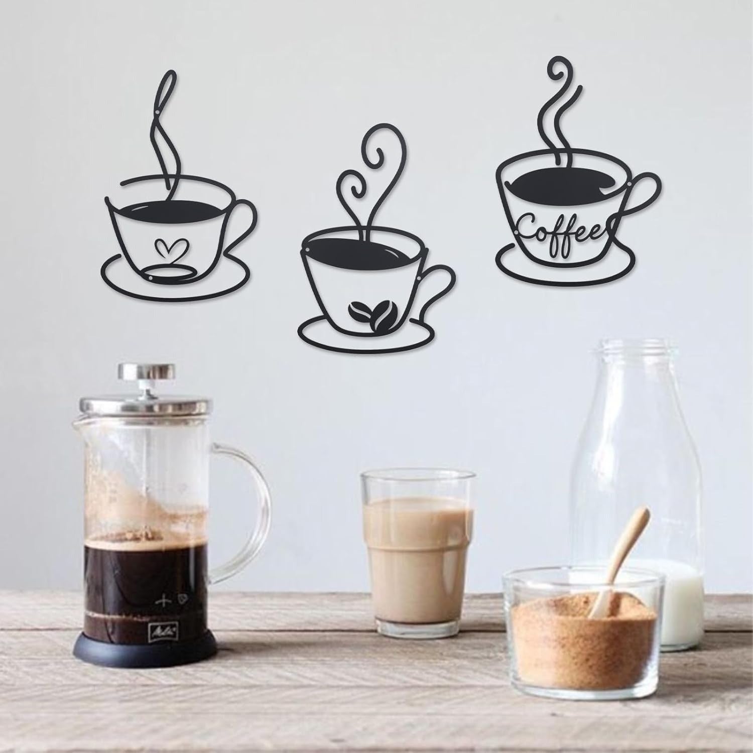 Vintage Metal Tin Coffee Sign