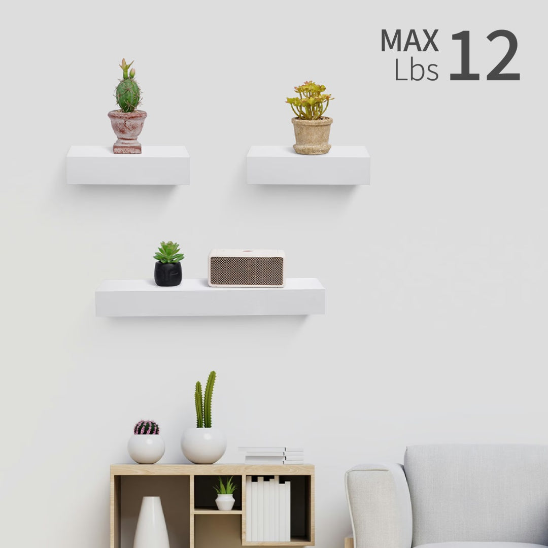 Floating Shelves  17.72 Wall Mounted Wood Shelves