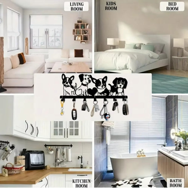 Vintage Cartoon Puppy Wall Decoration Iron