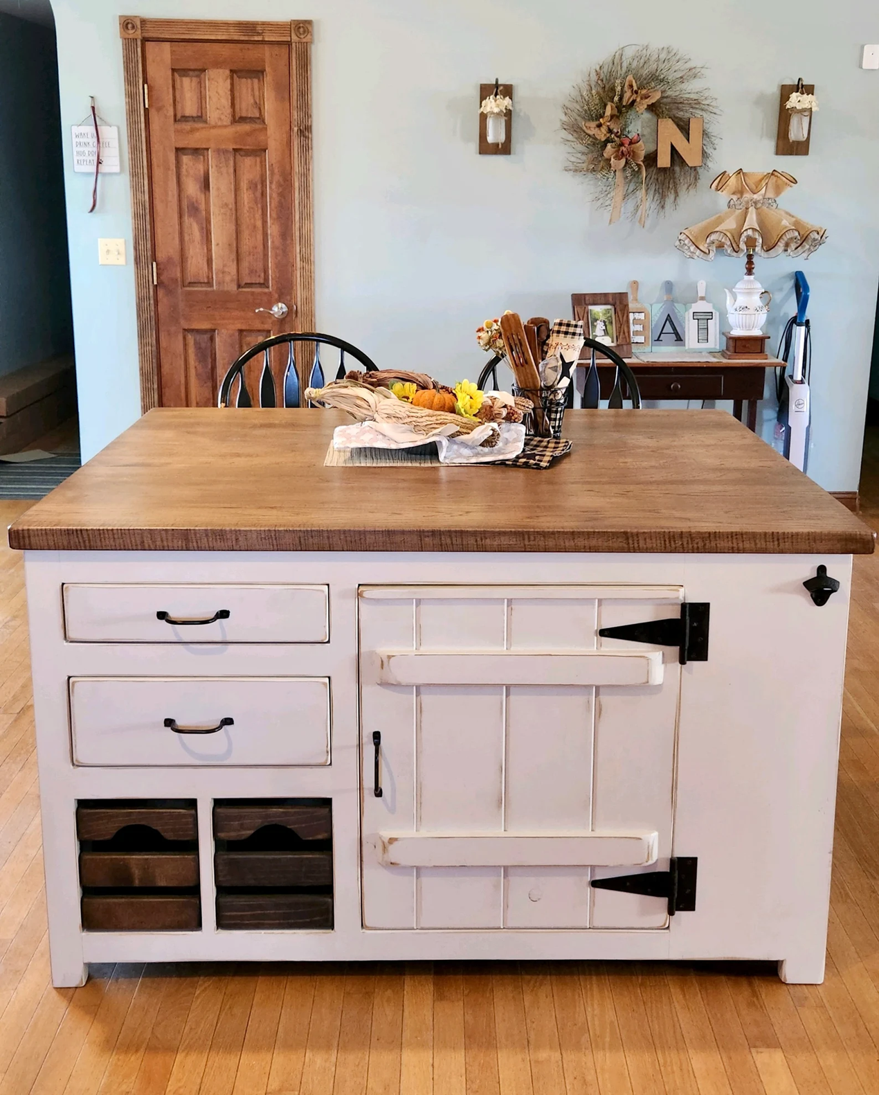 Custom Kitchen Island with Storage