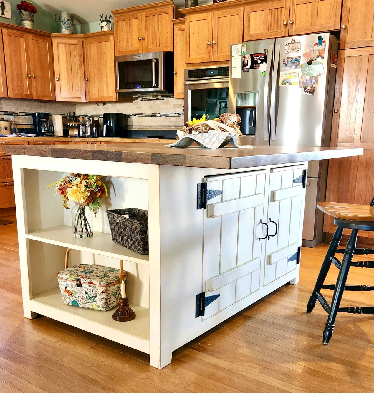 Custom Kitchen Island with Storage