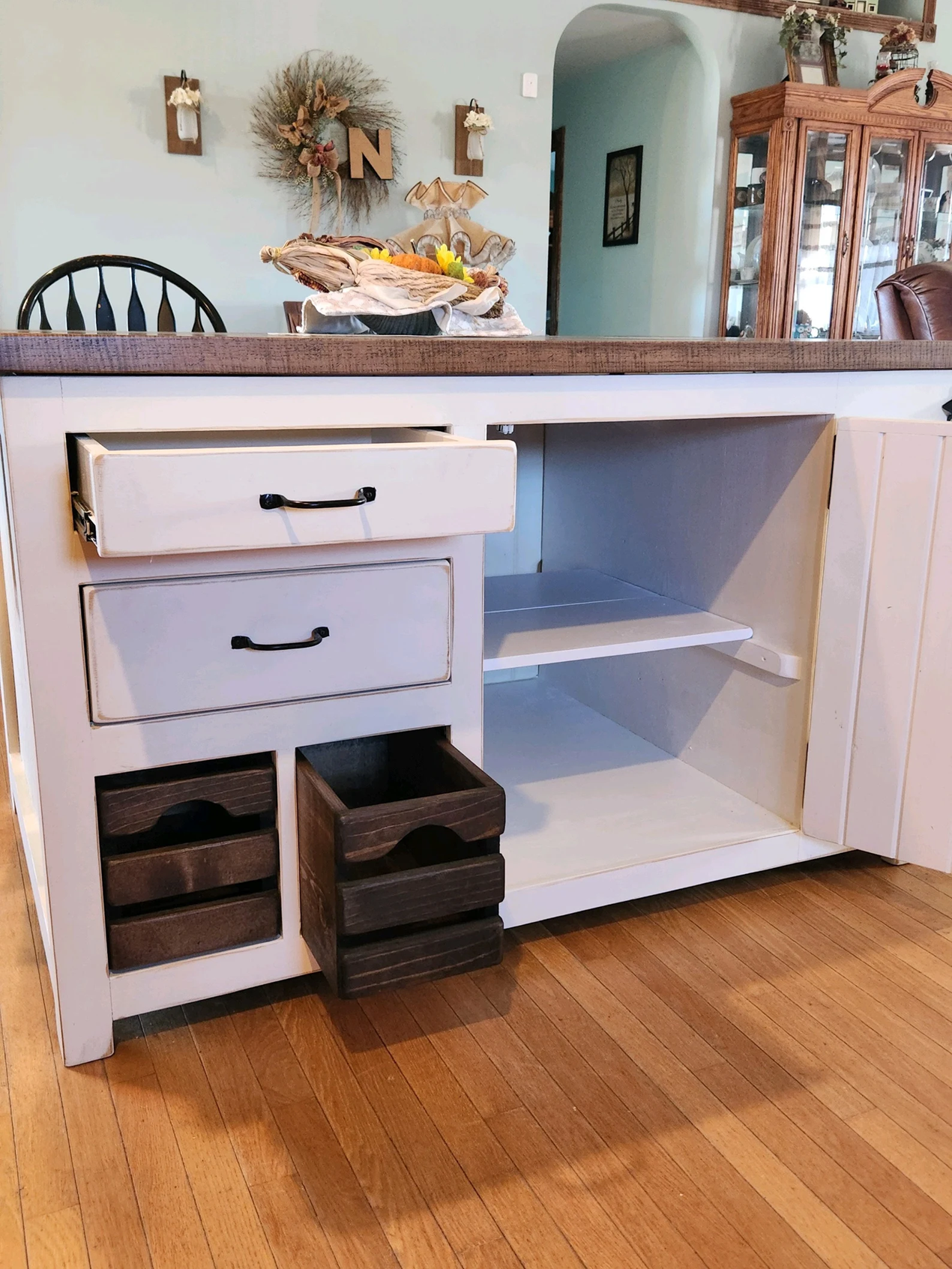 Custom Kitchen Island with Storage