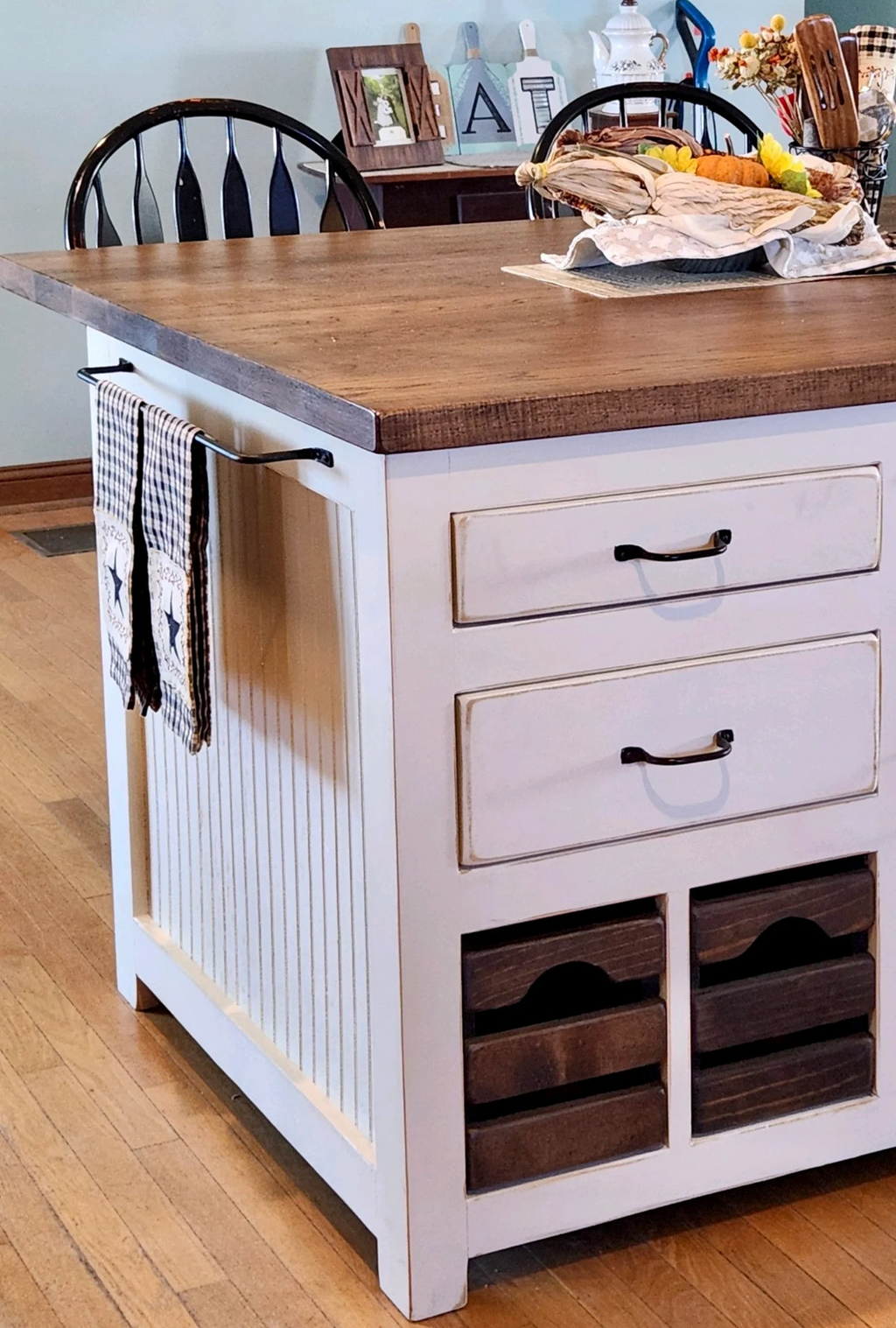Custom Kitchen Island with Storage
