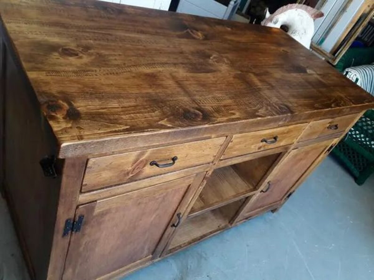 Solid Wood Custom Kitchen Island — Stained or Painted Finishes