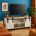 Beautiful Handmade Farmhouse Style Sliding Barn Door Sideboard/Media Cabinet